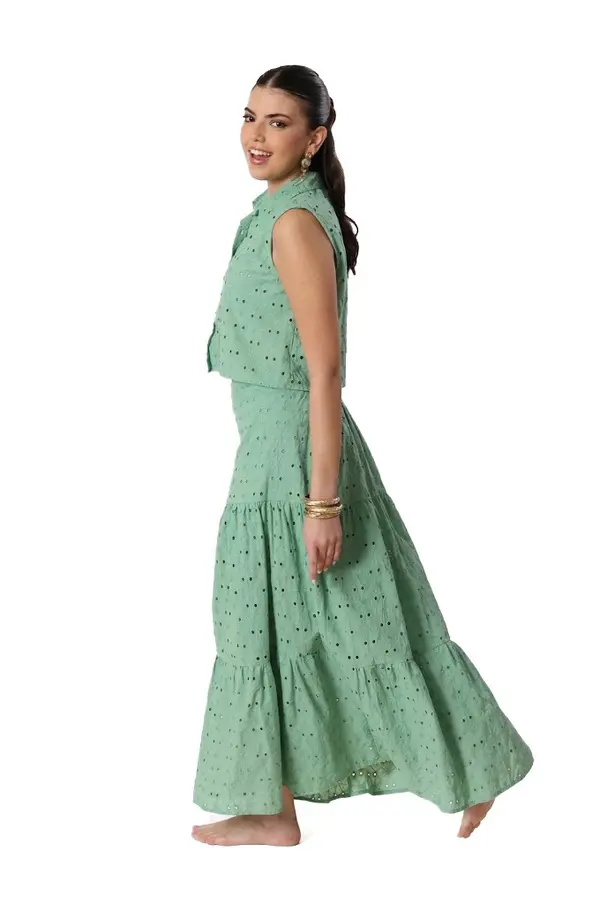 Top With Skirt Broderie Spring Set  Image