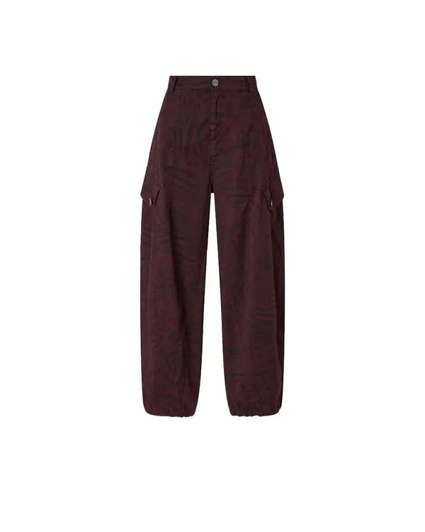 Balloon Trousers With Animal Motif Image