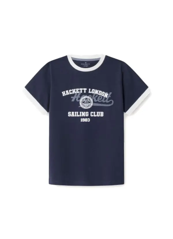 Kids Boys Sailing Club 1983 Print Short Sleeve T-shirt Image