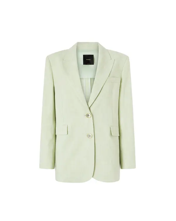 Single-Breasted Jacket With A Rustic Effect Image