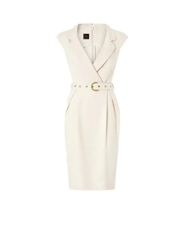 Midi Wrap Dress With Belt Image