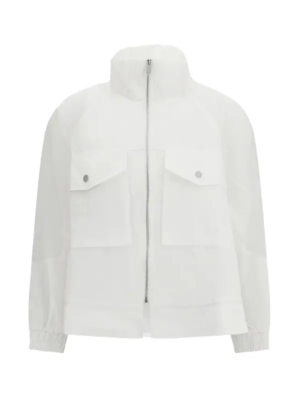 High-Neck Utility Windbreaker Jacket Image