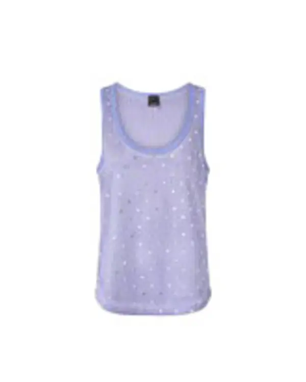 Mesh Tank Top with Mirror Sequins Image
