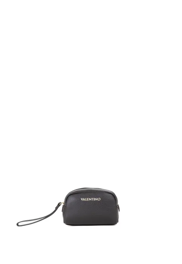 Pebbled Leather Dome Wristlet Pouch Bag Image