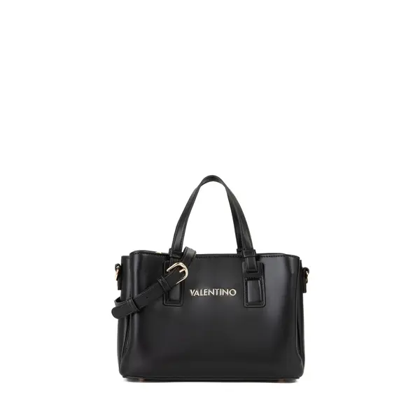 Multi-Compartment Grab Tote Bag with Gold-Tone Hardware Image