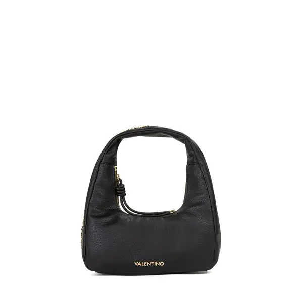 Slouchy Hobo Shoulder Bag with Gold Chain Detail Image