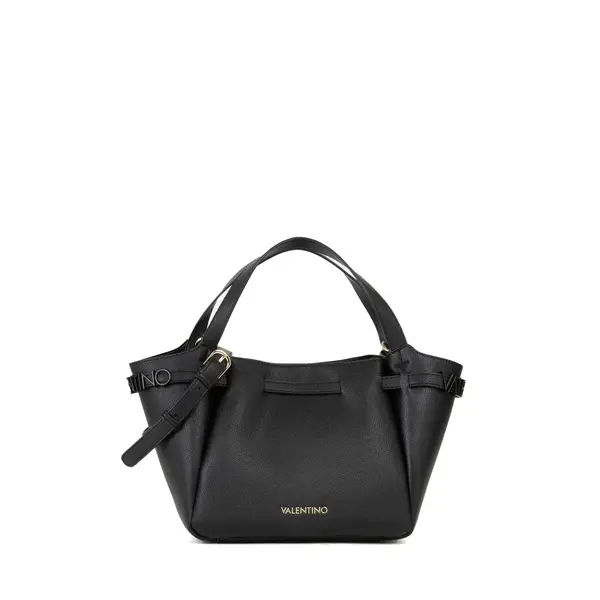 Medium Grained Top Handle Tote Bag with Detachable Pouch Image