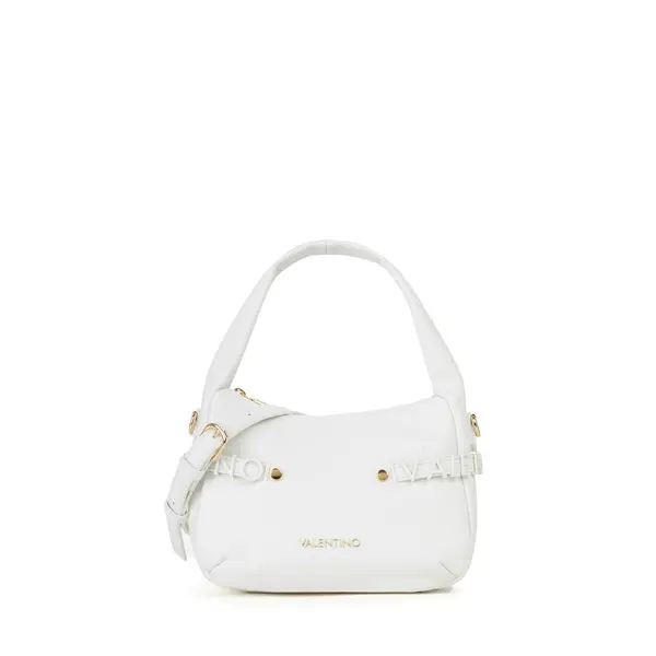 Grained Leather Mini Shoulder Bag with Logo Lettering Detail
