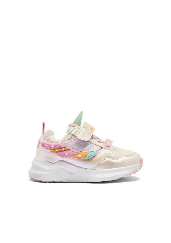 Kids Girls Mesh Iridescent Fantasy Unicorn Light Sneakers  Image