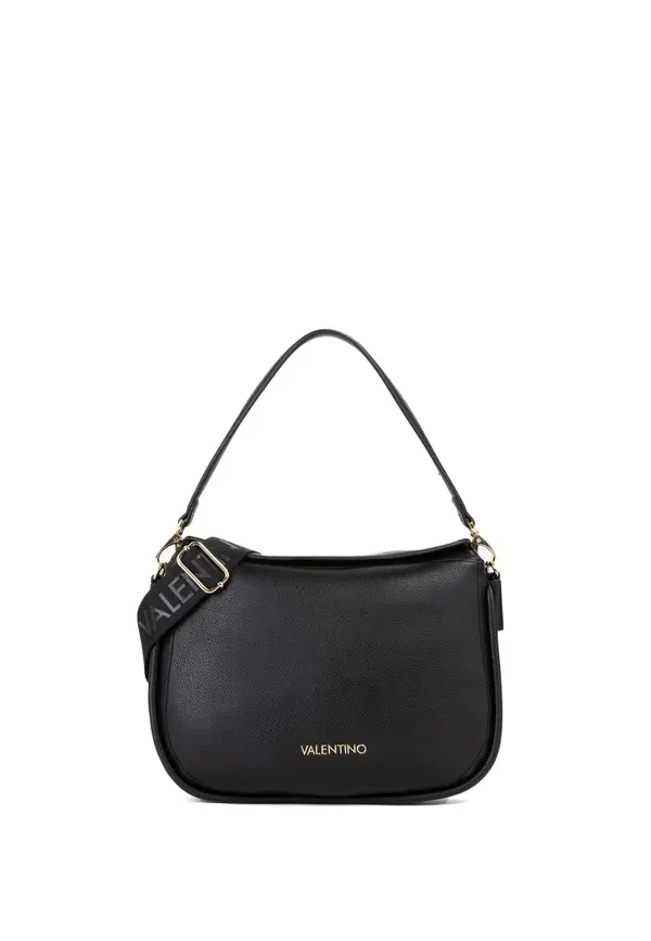 Minimalist Shoulder Bag with Gold Hardware