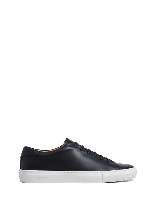 Leather Low-Top Lace-Up Sneakers