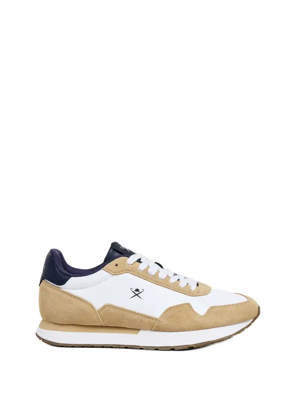 Vector Plain Leather & Suede Trainers Image