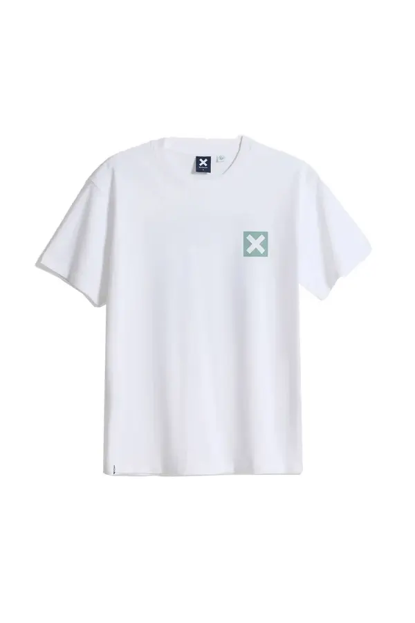 White "X" Graphic Crewneck Short Sleeve T-shirt