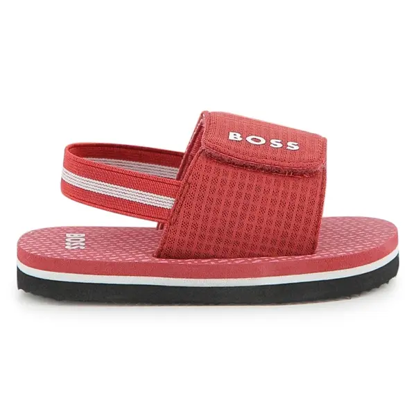 Baby Boy Logo Sliders with Heel Straps