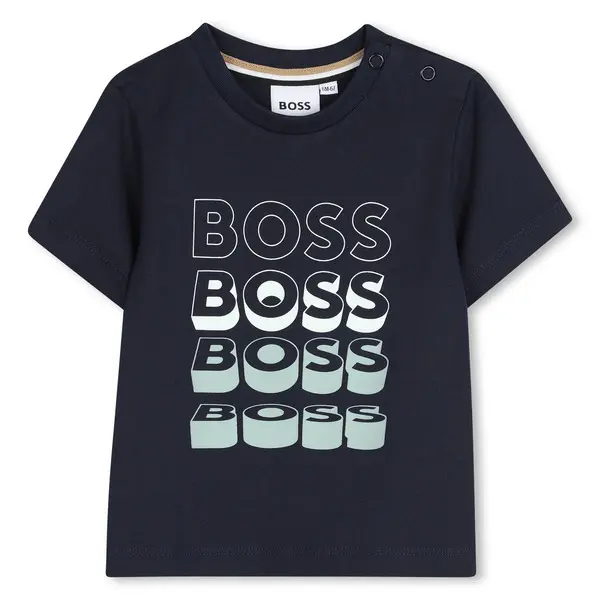 Baby Boy 3D Logo Gradient Short Sleeve T-Shirt Image