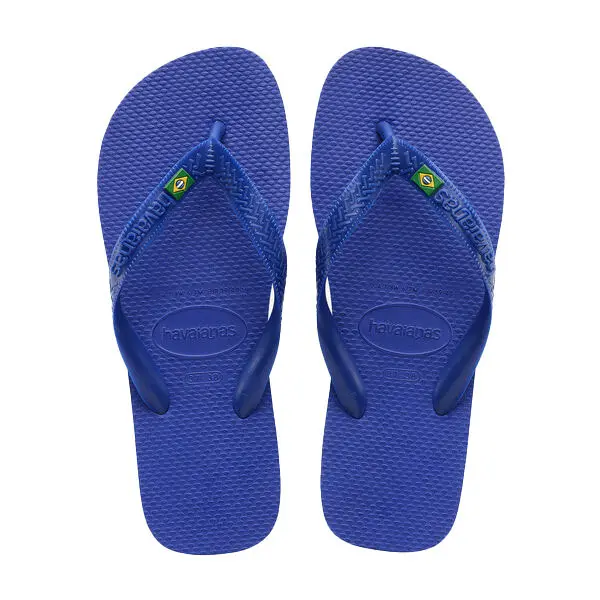 Kids Boys Brasil Marine Blue Flip-Flops Image