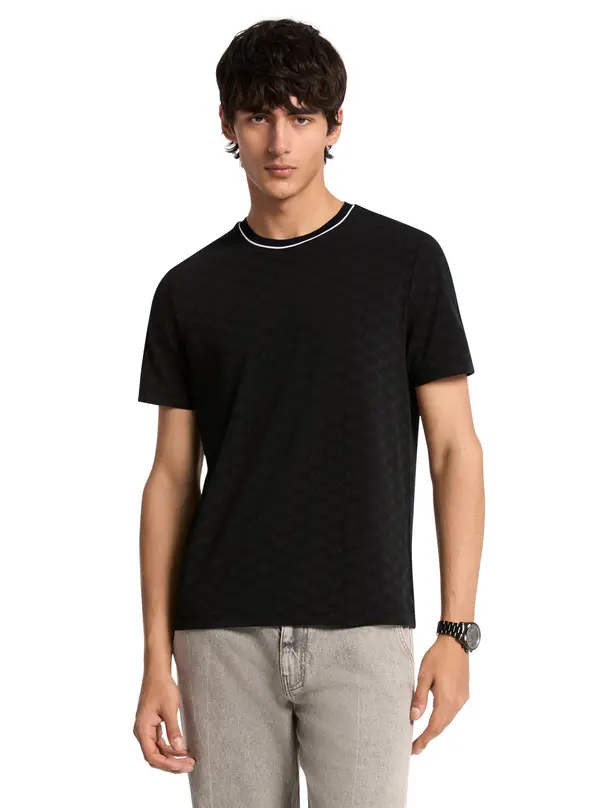 Logo Jacquard Short Sleeve T-Shirt