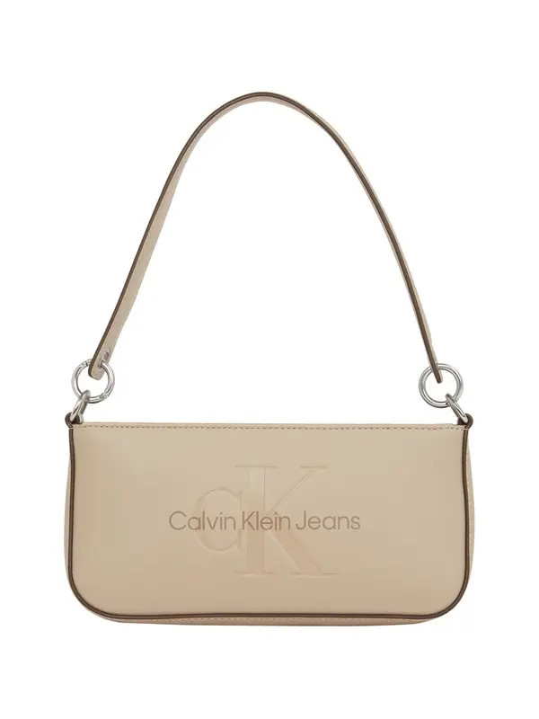 Sculpted Monogram Shoulder Pouch