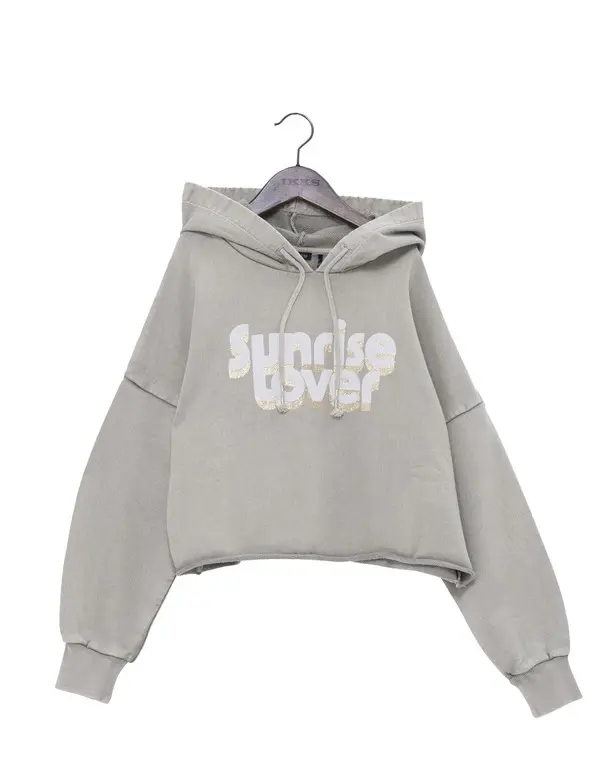 CroppED Cotton Hoodie