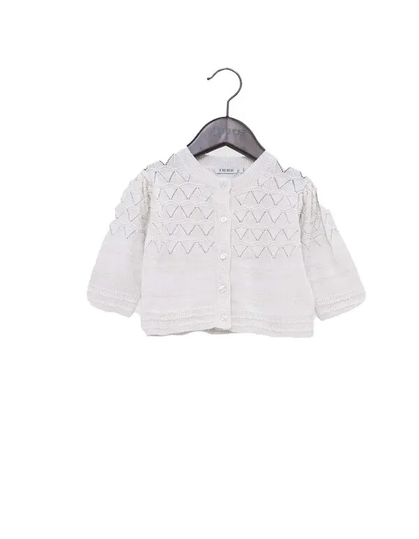  Openwork Knitted Cardigan