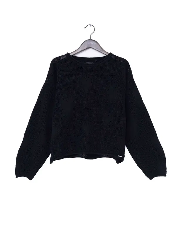  Openwork Knitted Sweater