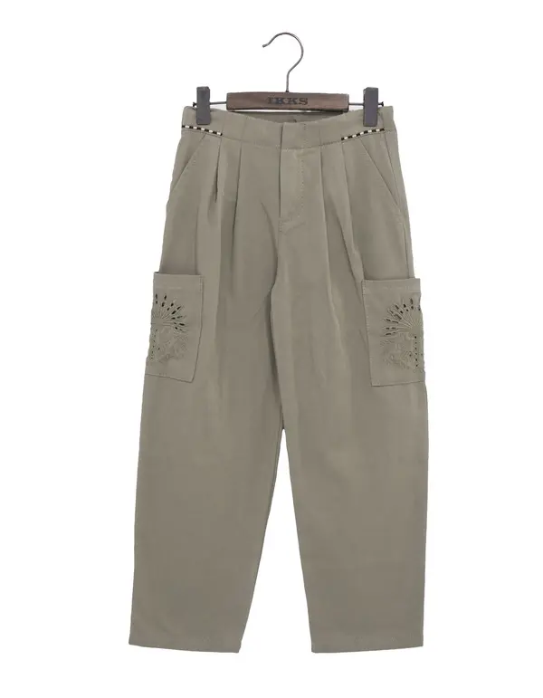  Embroidered Cargo Pants 