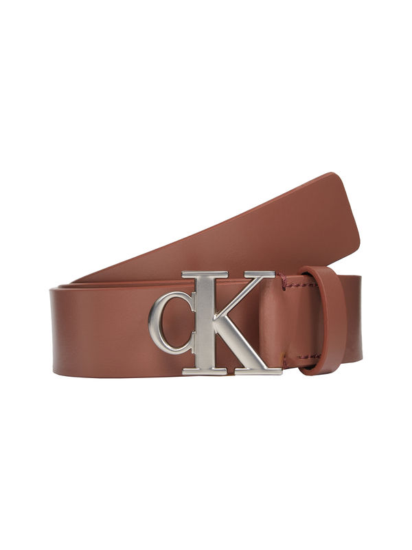 Plaque Leather Belt