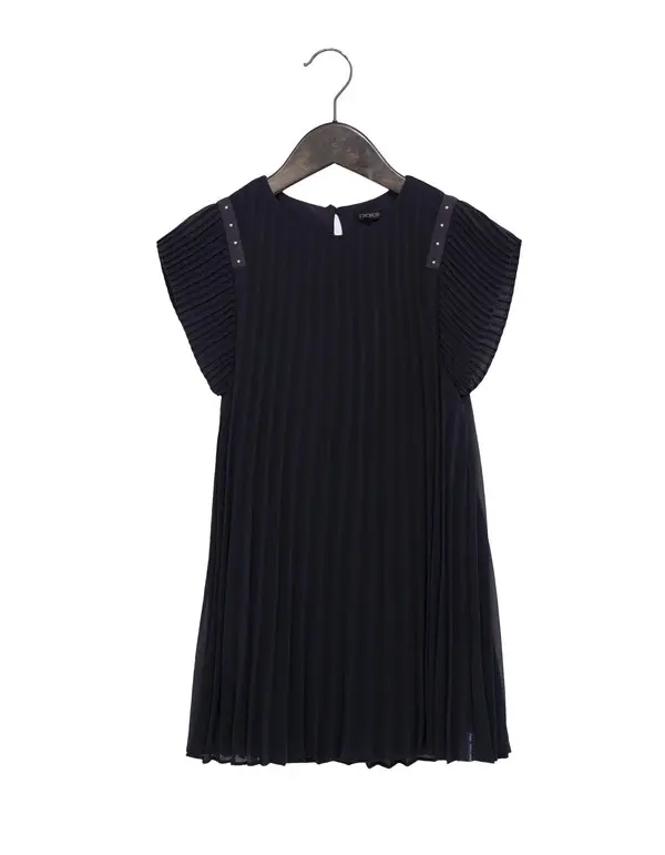  Pleated Short Dress