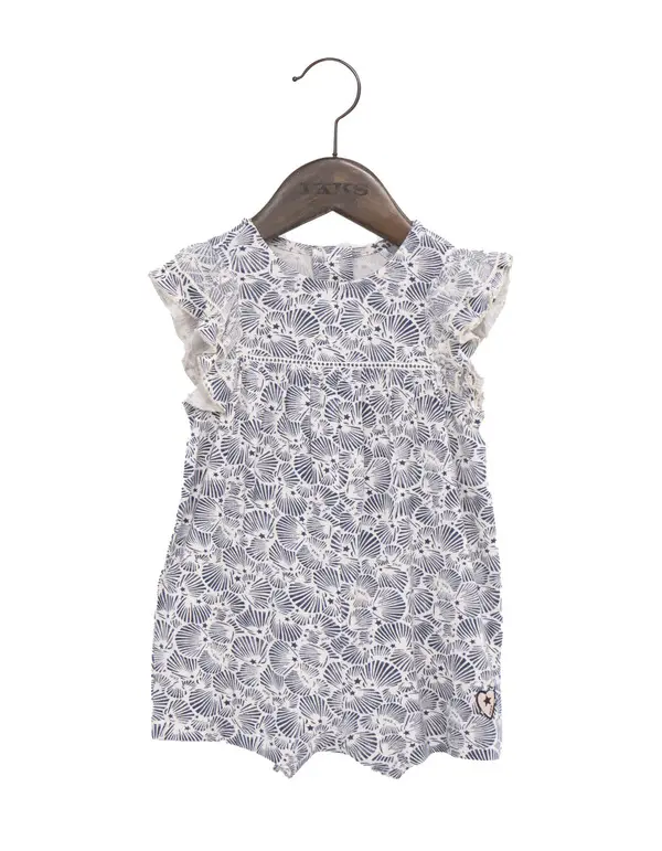  Shell Print Short Jumpsuit