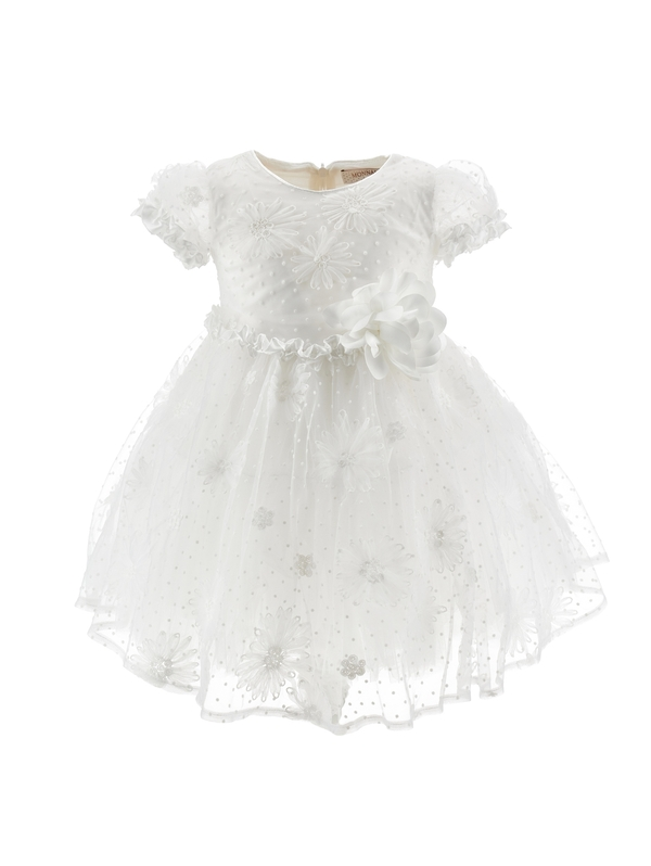  Floral Embroidery Tulle Dress