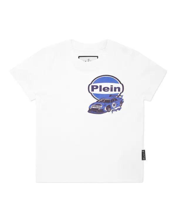  Car Racing Round Neck T-shirt