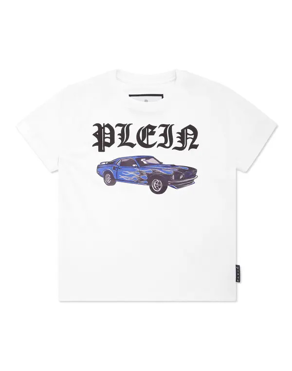  Car Racing Round Neck T-shirt