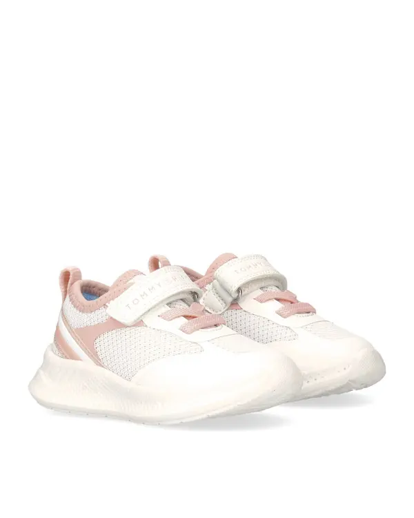 Low-Cut Lace-Up Velcro Sneakers