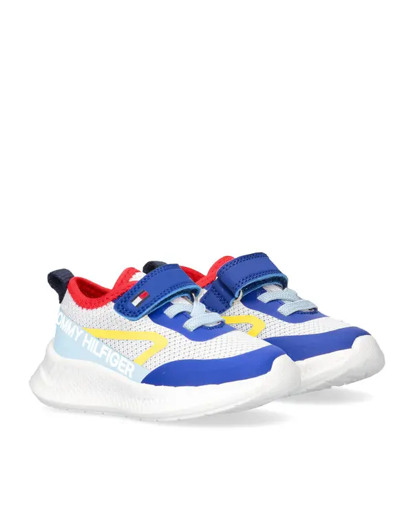 Low-Cut Lace-Up Velcro Sneakers