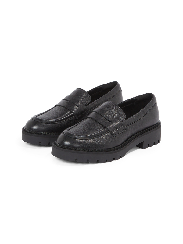 Leather Slip on Loafers