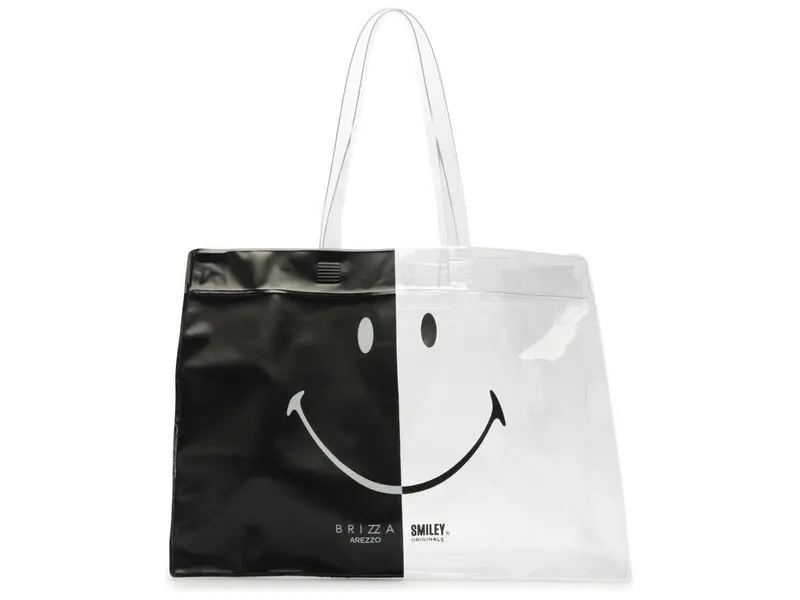 Smiley Vinyl Shopping Bag