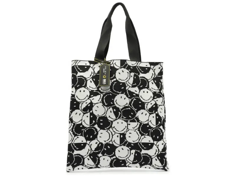 Smiley Face Prints Tote Bag