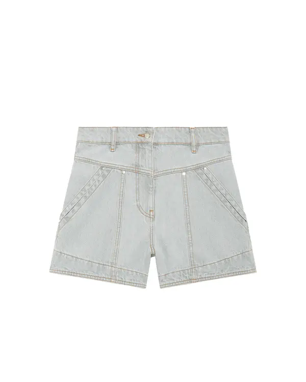  High Waisted Denim Shorts 