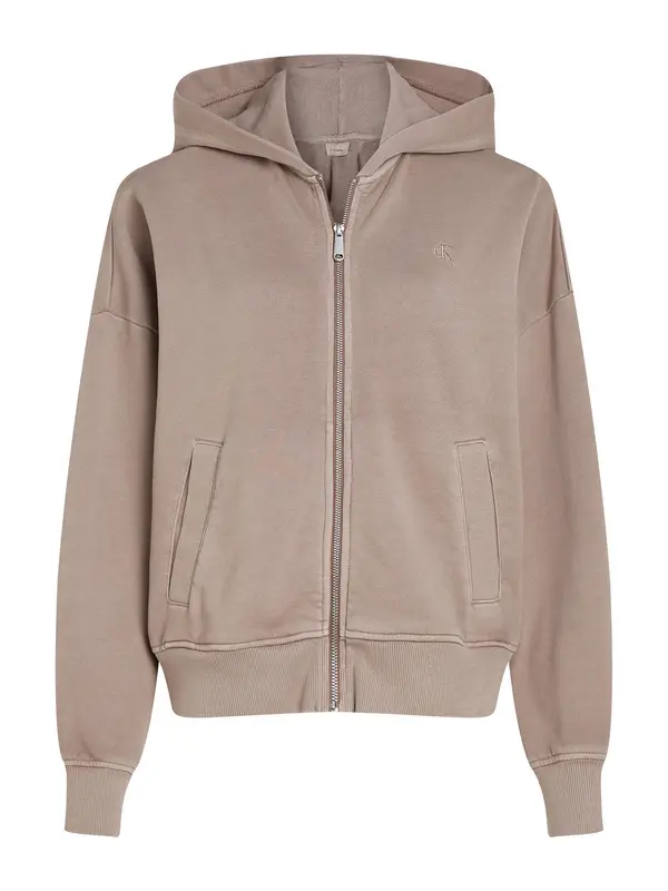Relaxed Puff Zip Hoodie