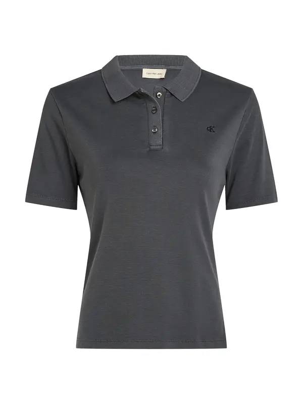 Slim Washed Cotton Polo