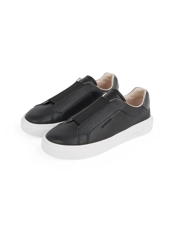  Cupsole Lace Up Leather Trainers