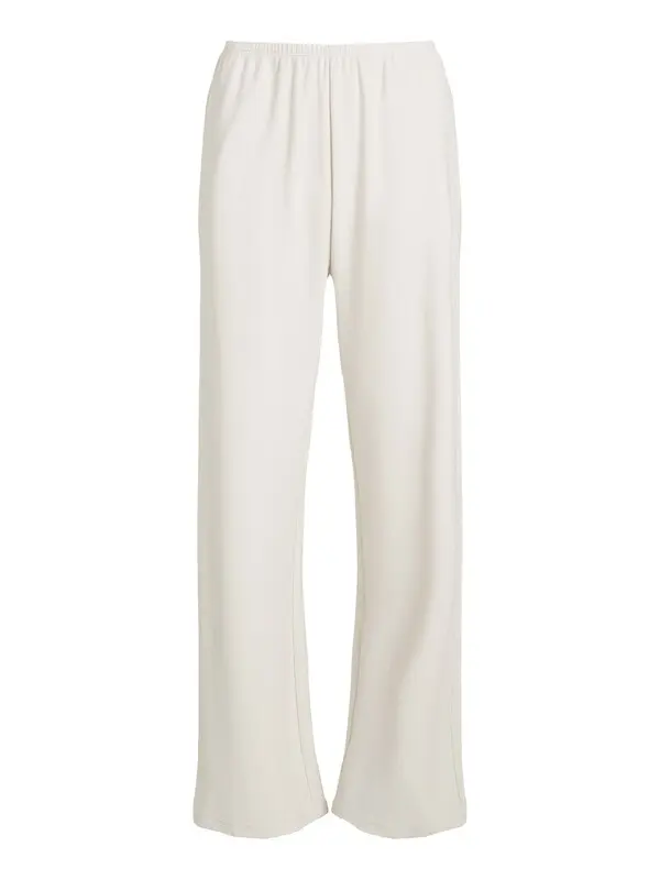 Soft Rib Straight Trousers