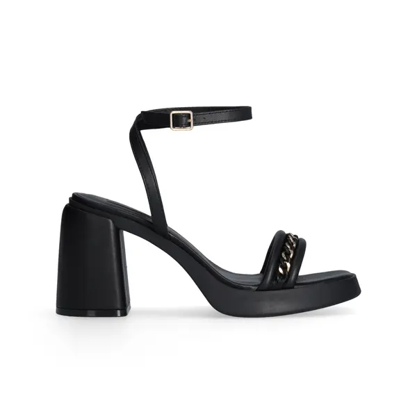 Chain Detail Heeled Sandals
