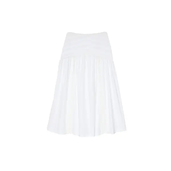 Long Poplin Skirt