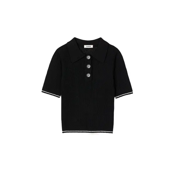 Polo Neck Knit Jumper