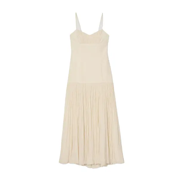Pleated Maxi Dress
