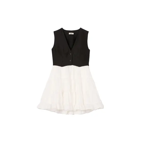 Two-Tone Short Dress