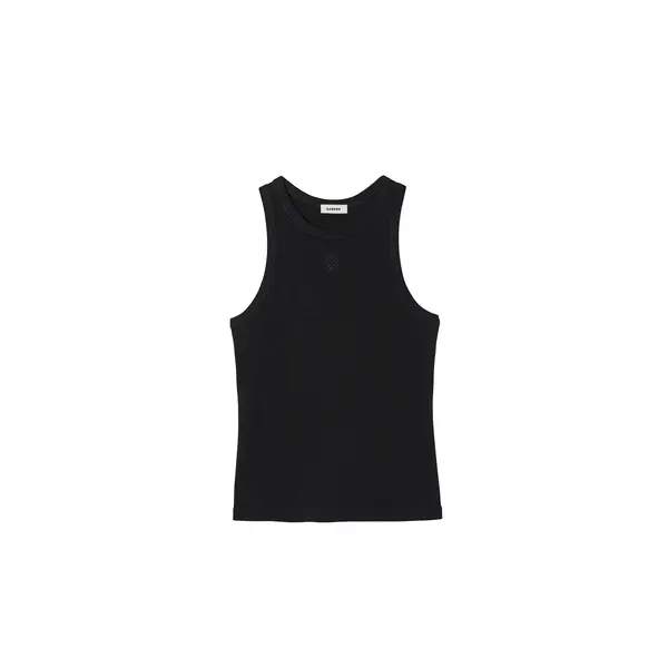 Embroidered Vest Top