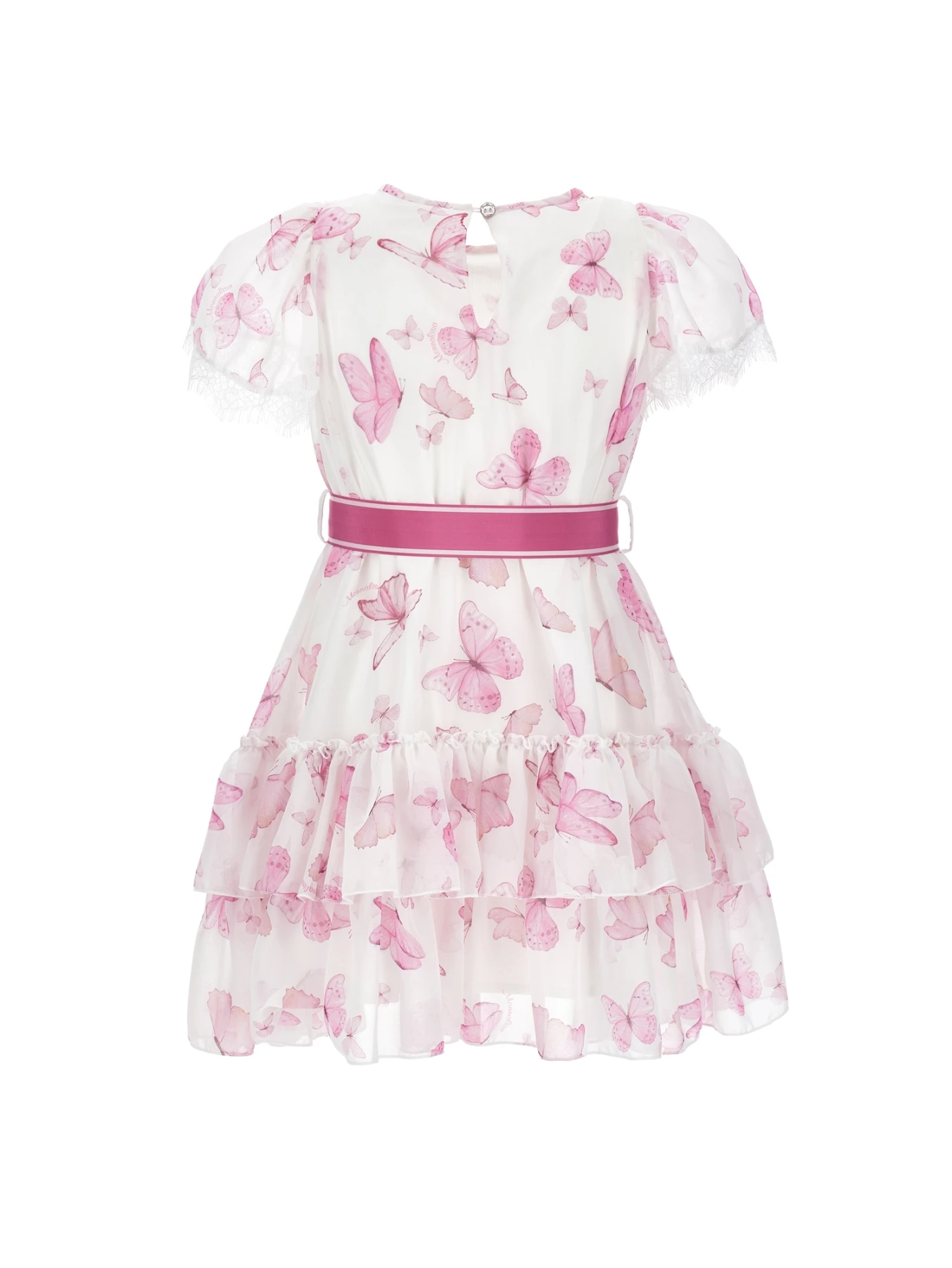 Butterfly Print Georgette Dress Gallery