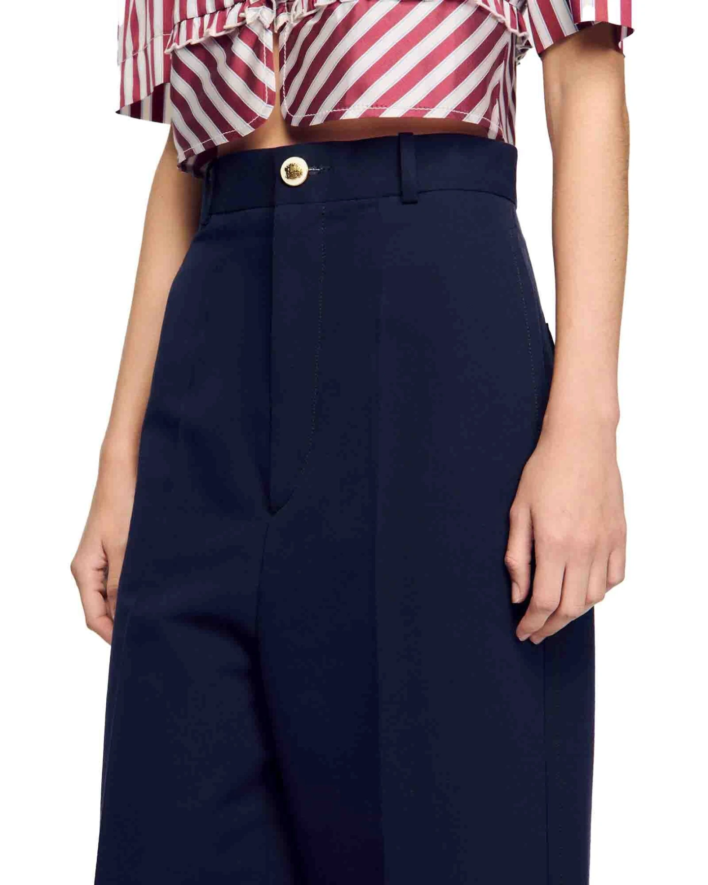 High Waisted Suit Trousers Gallery